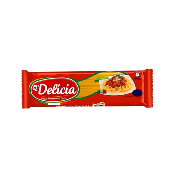 Macarrão Q DELÍCIA Com Ovos Espaguete Pacote 400g