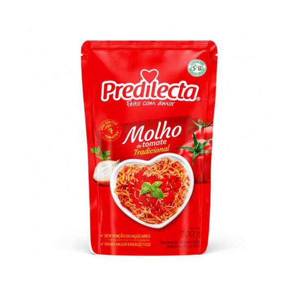 Molho de Tomate PREDILECTA Tradicional sachê 300g