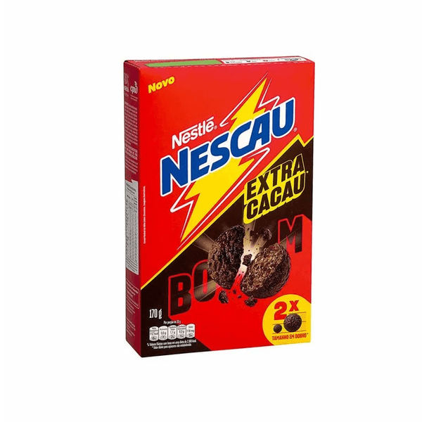 Cereal Matinal Nescau Boom Nestlé Sabor Extra Cacau Caixa 170g
