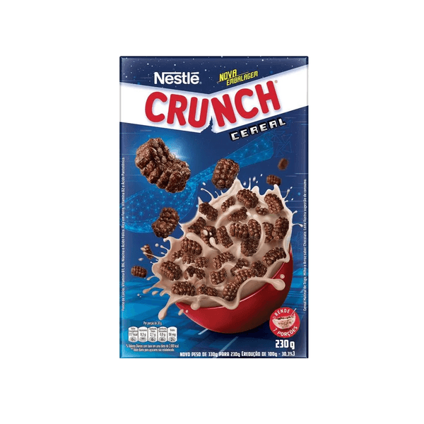 Cereal Matinal Nestlé Sabor Chocolate Crunch Caixa 230g