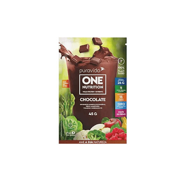 One vegan Nutrition Sabor Chocolate Embalagem 45g