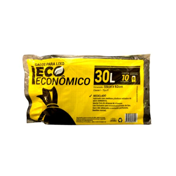 Saco para Lixo 30L ECO Econômico 10un