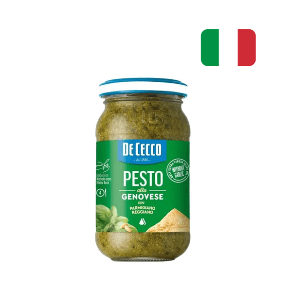 Molho Italiano Pesto Alla Genovese De Cecco com Azeite de Oliva Extra Virgem Frasco 190g
