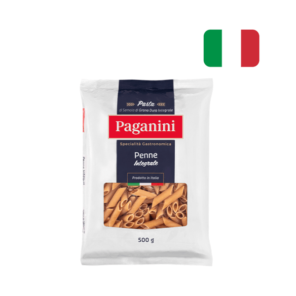 Macarrão Italiano Integral Paganini Penne Rigate Embalagem 500g