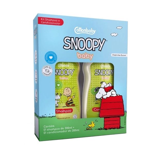 Kit Capilar Shampoo 200ml e Condicionador 200ml SNOOPY BABY Camomila
