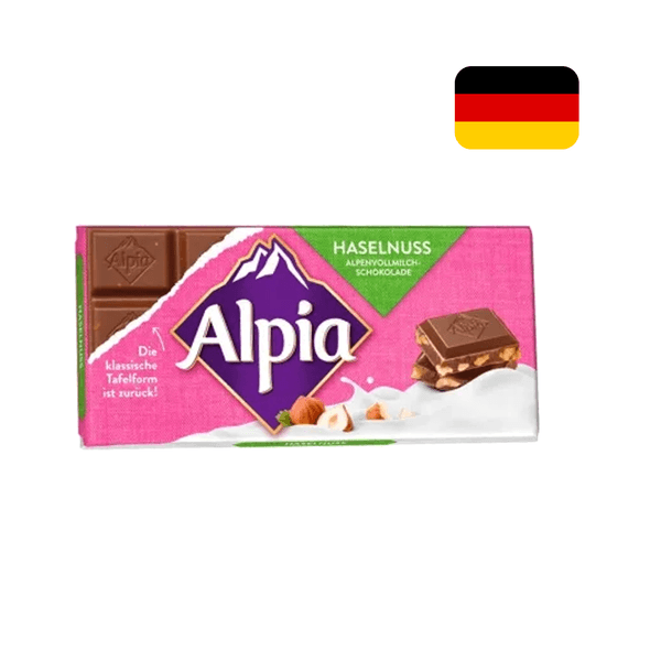 Chocolate Alemão Alpia Sabor Chocolate Branco Tablete 100g
