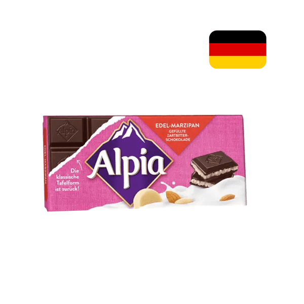 Chocolate Alemão Alpia Sabor Meio Amargo Barra 100g