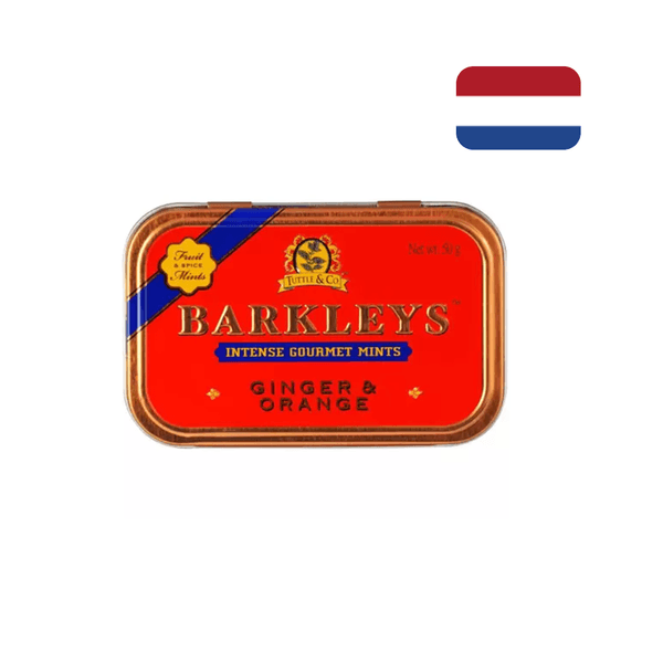 Bala Holandês Barkleys Ginger Sabor Orange & Gengibre Embalagem 50g