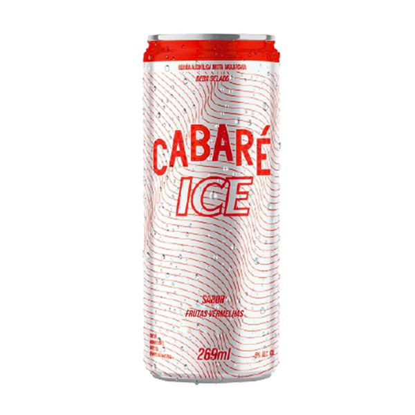 Bebida Mista CABARÉ Ice Frutas Vermelhas Lata 269ml
