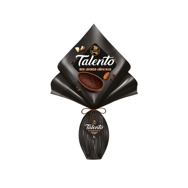 Ovo de Páscoa Nestlé Talento Sabor Chocolate Meio Amargo Embalagem 350g