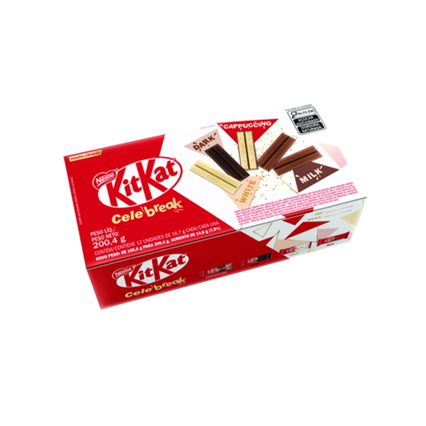 Chocolate Kit Kat Celebreak Sortidos Caixa 200,4g