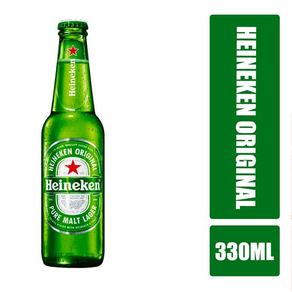 Cerveja Lager Puro Malte HEINEKEN Long Neck 330ml