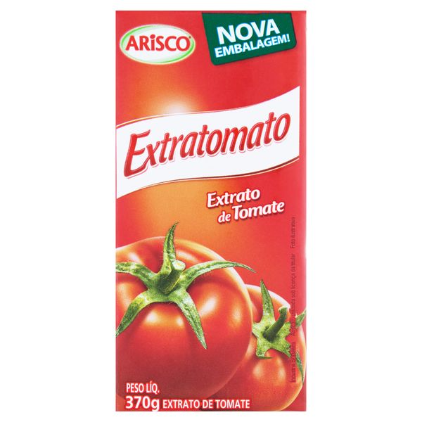 Extrato de Tomate Concentrado ARISCO Extratomato Caixa 370g