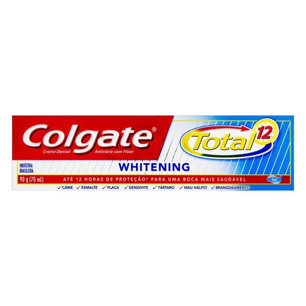 Creme Dental COLGATE total 12 Gel Whitening Caixa 90g