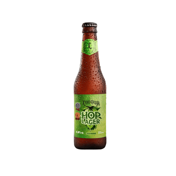Cerveja Hop Lager Louvada Cervejaria Garrafa 355ml