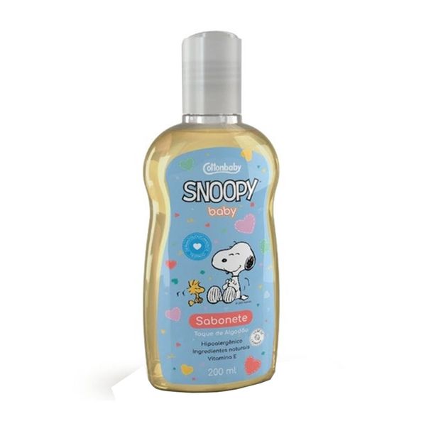 Sabonete Liquido Infantil SNOOPY BABY Toque de Algodão Frasco 200ml
