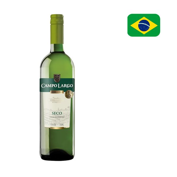 Vinho Branco Brasileiro CAMPO LARGO Seco Garrafa 750ml