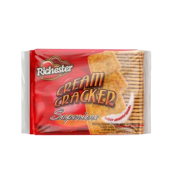 Biscoito Cream Cracker RICHESTER Amanteigado Pacote 350g