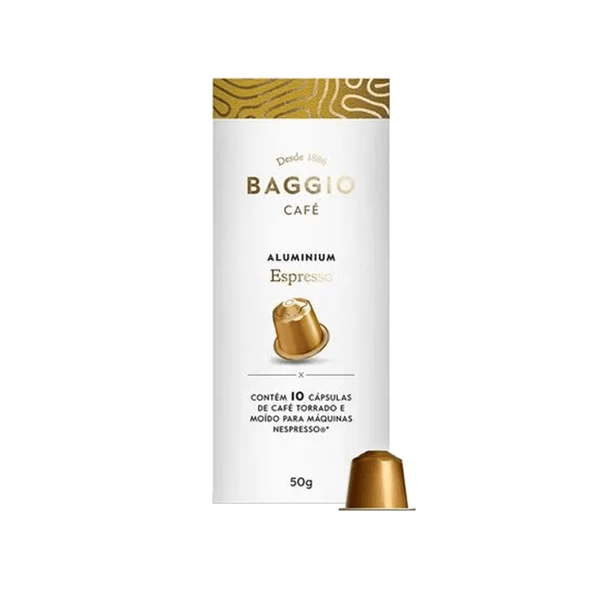 Café em Cápsula Baggio Espresso Contém 10 Cápsulas Caixa 50g