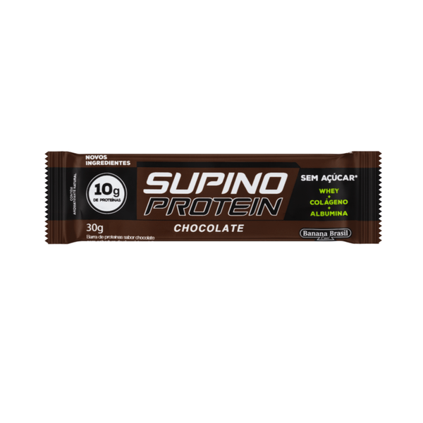 Barra de Proteína Supino Protein Chocolate Embalagem 30g