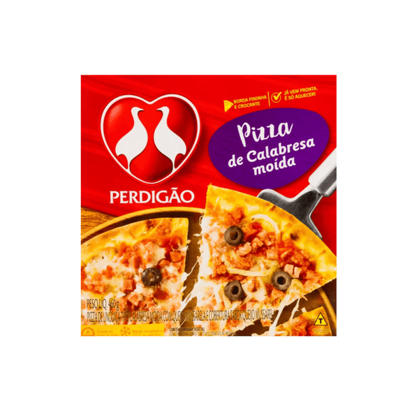 Pizza Congelada Perdigão com Calabresa Moída Caixa 460g