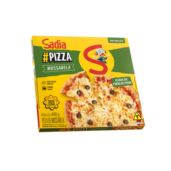 Pizza Congelada Sadia Mussarela Caixa 460g