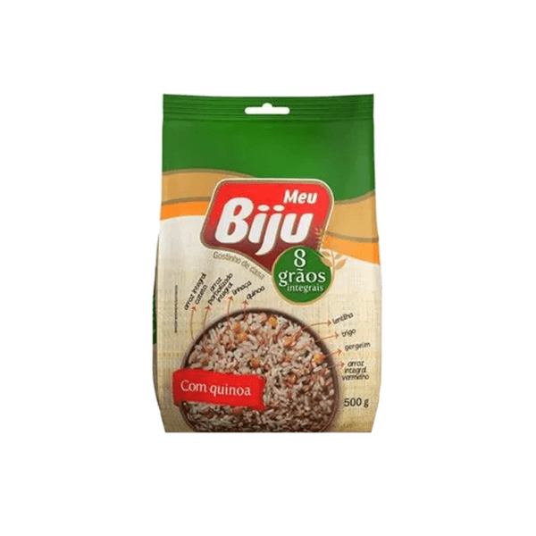 Arroz Integral Meu Biju 8 Grãos Embalagem 500g