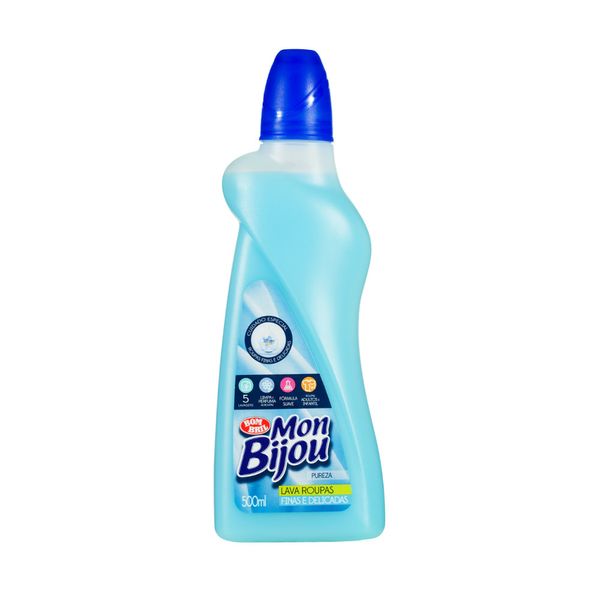 Lava Roupas Líquido Mon Bijou Pureza Embalagem 500ml