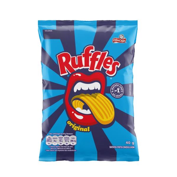 Batata Palha Ruffles Elma Chips Original Embalagem 40g