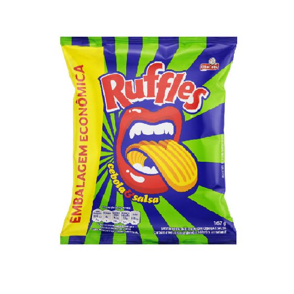 Batata Palha Ruffles Elma Chips Ondulada Sabor Original Embalagem 167g