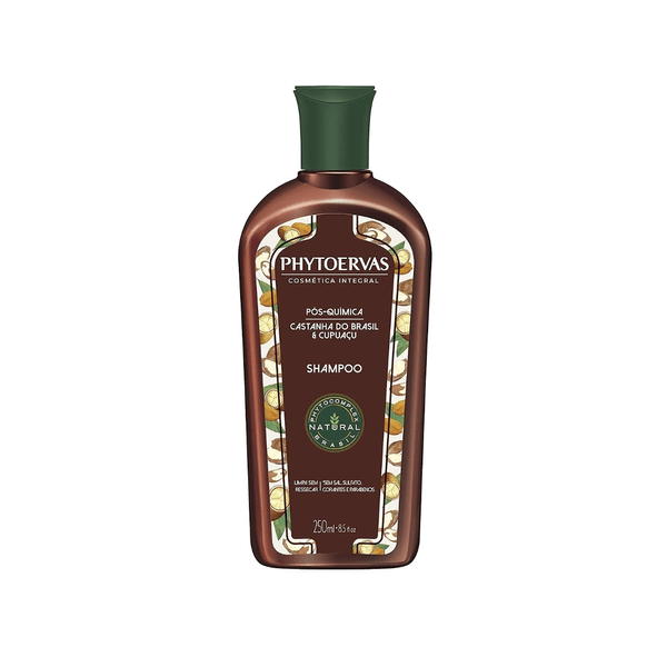 Shampoo Pós-Química Phytoervas Castanha do Brasil & Cupuaçu Embalagem 250ml