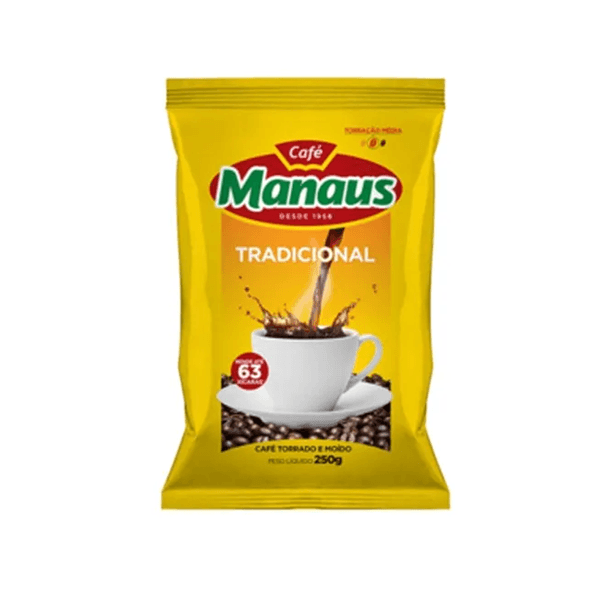 Café Torrado e Moído Café Manaus Tradicional Embalagem 250g