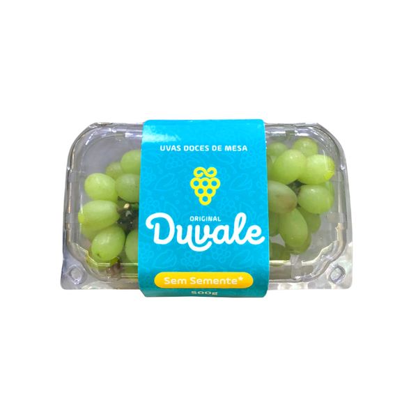 Uvas doces de Mesa DUVALE Verde Sem Semente 500g