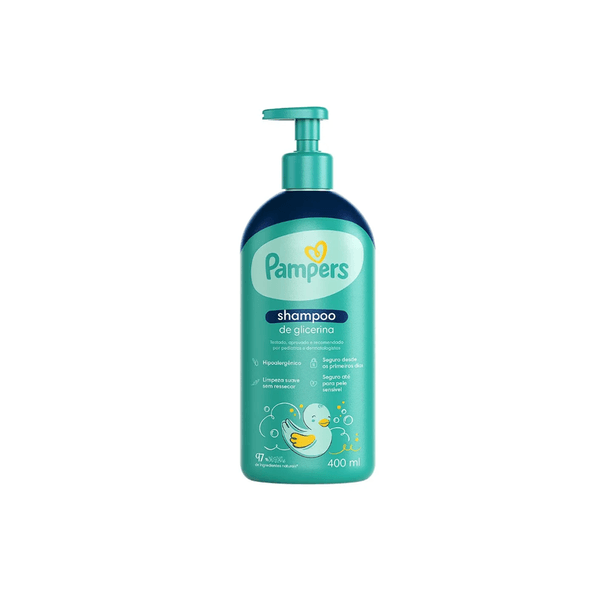 Shampoo Infantil Pampers Glicerina Embalagem 400ml