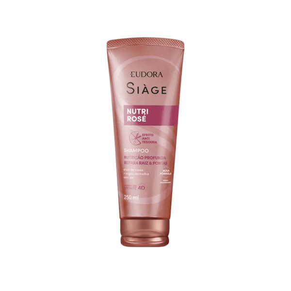 Shampoo Eudora Siàge Nutri Rosé Embalagem 250ml