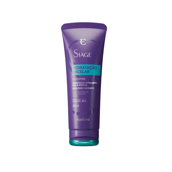 Shampoo Eudora Siàge Hidratação Micelar Embalagem 250ml