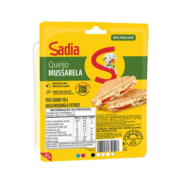 Queijo Mussarela SADIA Soltissimo Fatiado 150g