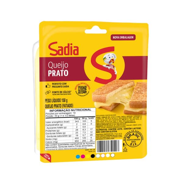 Queijo Prato SADIA Soltíssimo Fatiado Pacote 150g