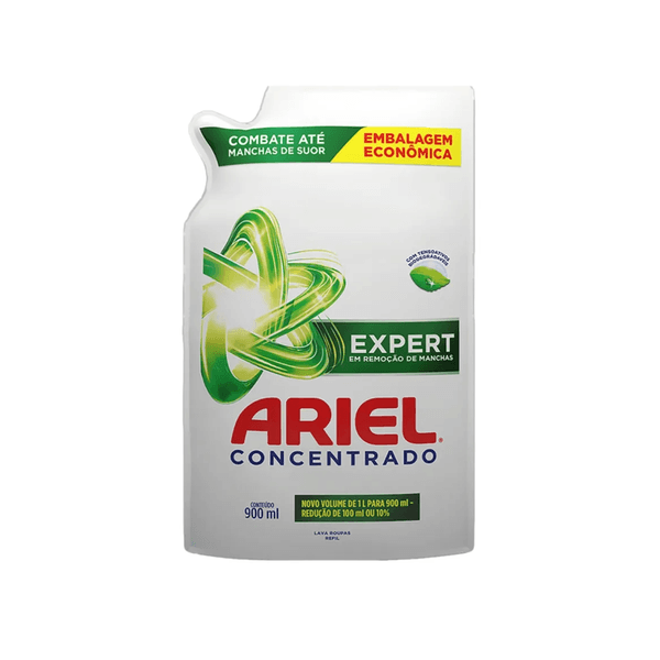 Lava Roupas Líquido Concentrado Ariel Expert Embalagem 900ml