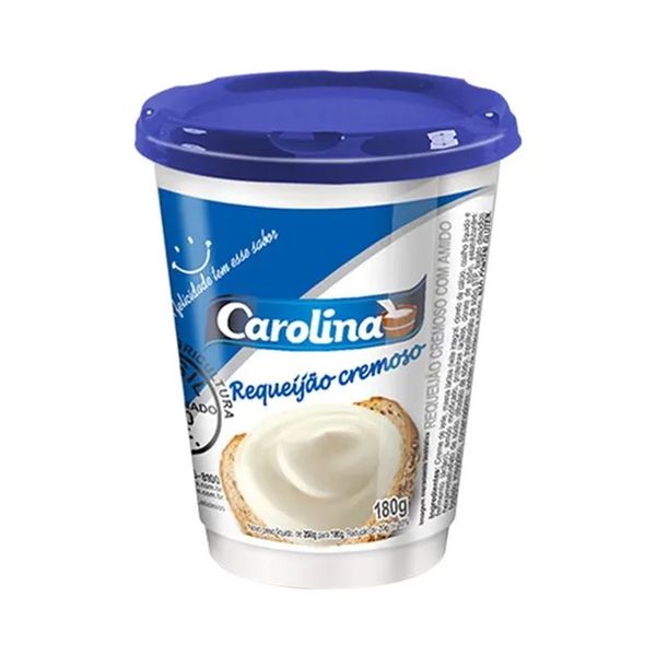 Requeijão Cremoso CAROLINA Tradicional Pote 180g