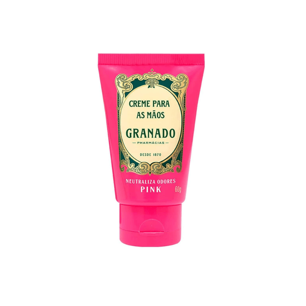 Creme para as Mãos Granado Pharmácias Pink Neutraliza Odores Embalagem 60g