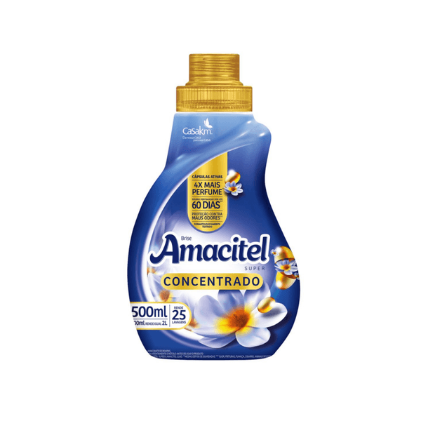 Amaciante Concentrado Brise Amacitel Embalagem 500ml