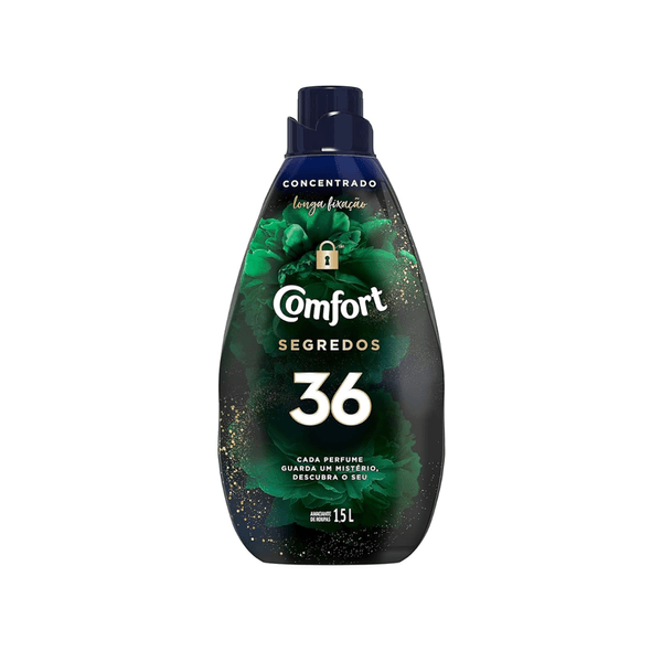 Amaciante Concentrado Comfort Segredos 36 Embalagem 1,5L