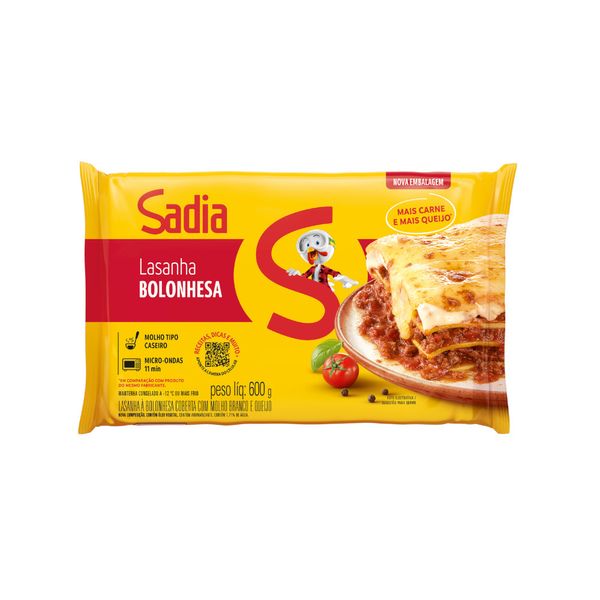 Lasanha bolonhesa Sadia pacote 600g