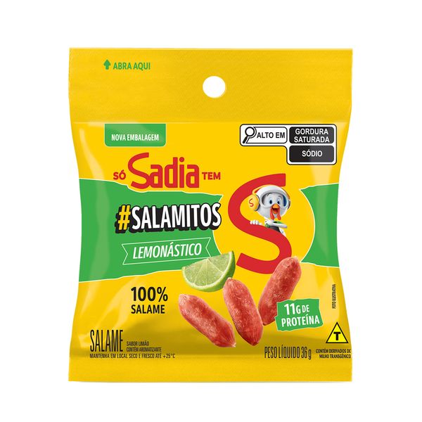 Salame Lemonástico SADIA Salamitos Pacote 36g