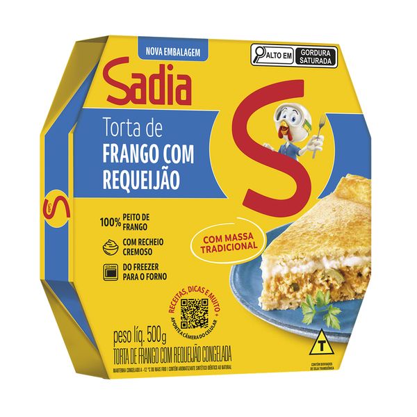 Torta SADIA Frango com Requeijão Caixa 500g