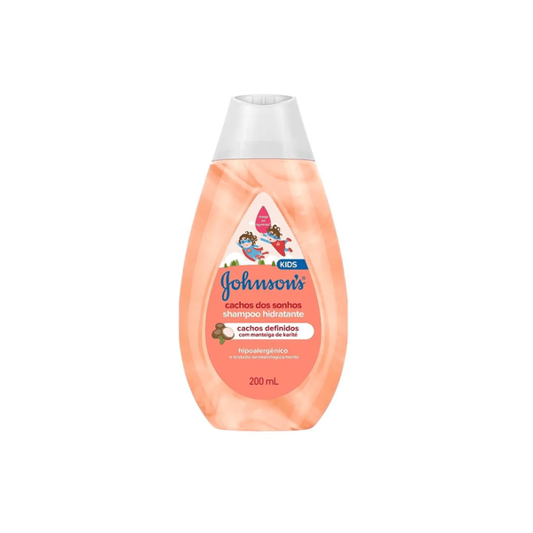 Shampoo Infantil Johnson's Cachos dos Sonhos Embalagem 200ml