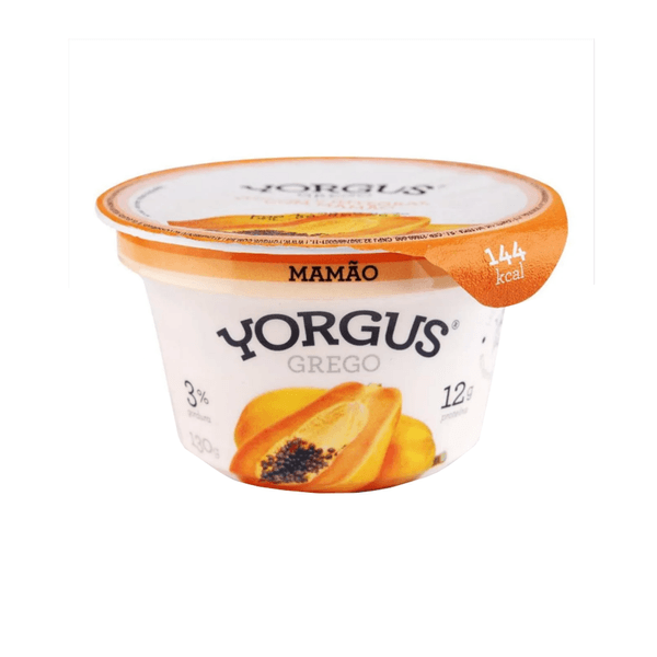 Iogurte Integral Yorgus Grego Mamão Pote 130g