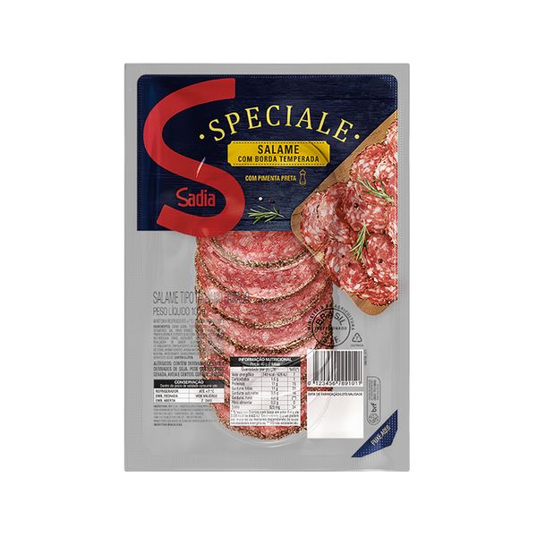 Salame com borda Sadia especial fatiado Speciale 100g