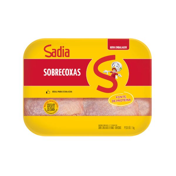 Sobrecoxas de Frango SADIA Congelado Bandeja 1kg